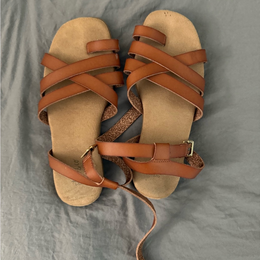 Brown Strappy Sandals